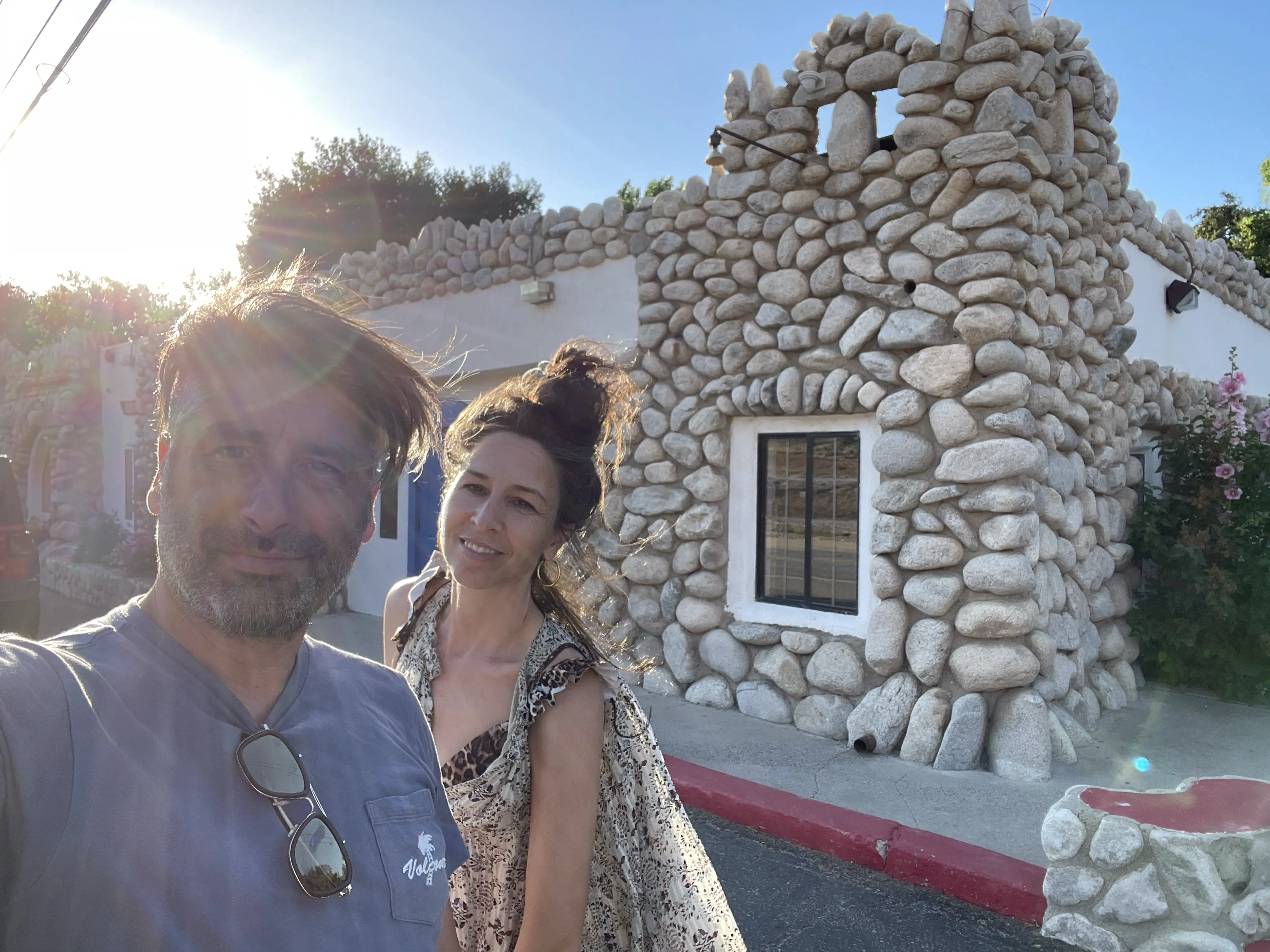 Victoria Taylor and Lawrence Jacomelli scouting locations for Blood Star