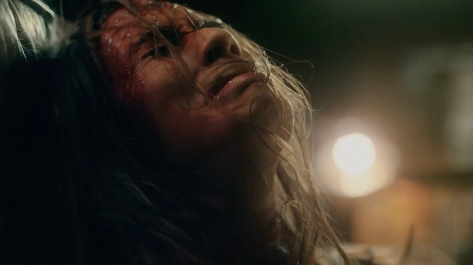 Bobbie bloodied and defiant at night in Blood Star